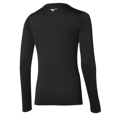 Camisa Mizuno Impulse Core LS Tee Mujer - Negros - Chile M489VBPAEY